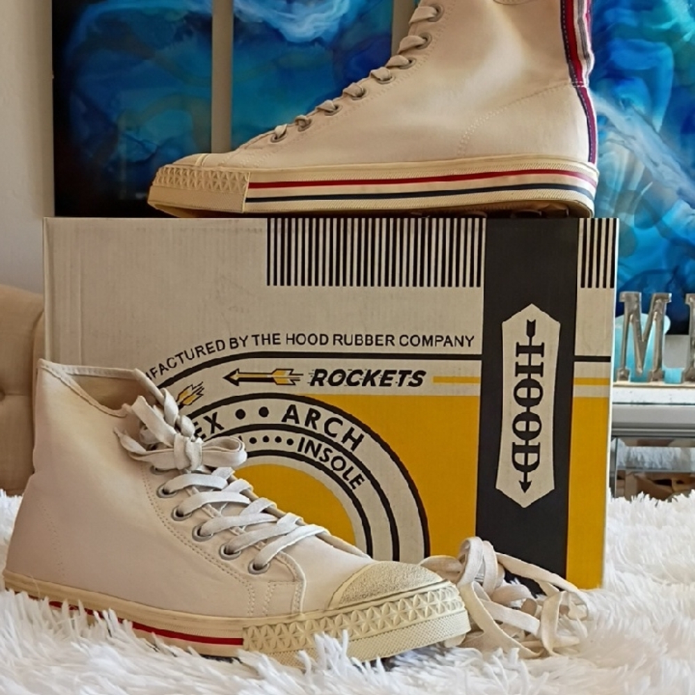 Mitchell & Ness Hood 1967 Rocket High Cut Men's Sz 10 Women's Sz 12 Shoes